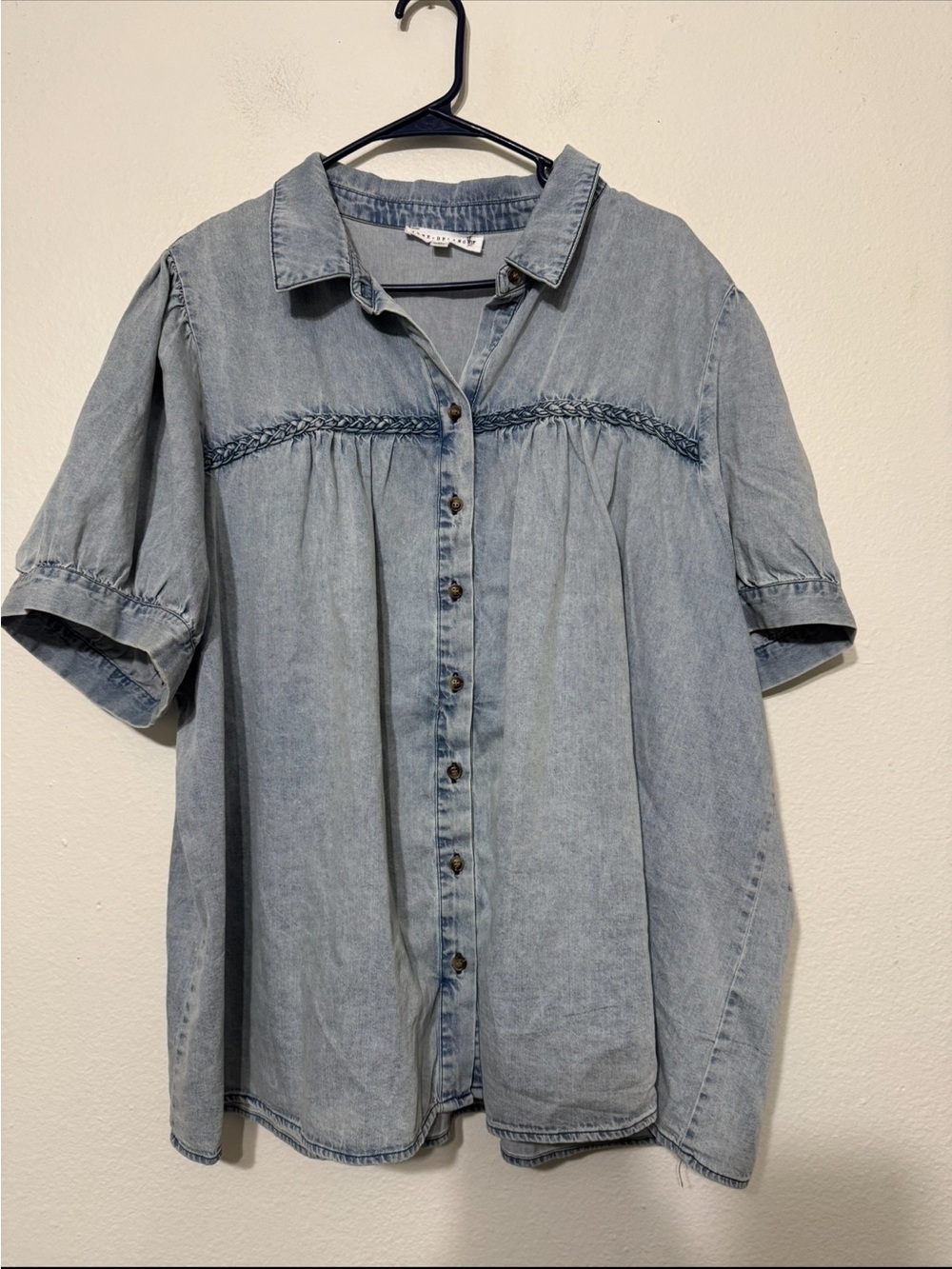 Jane & Delancey Denim Button-up Too Size 2X